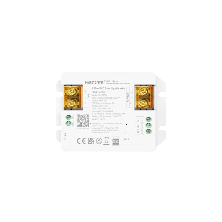 2 vadu PLC kāpņu apgaismojuma kontrolieris BS64 (BLE+2,4 G)