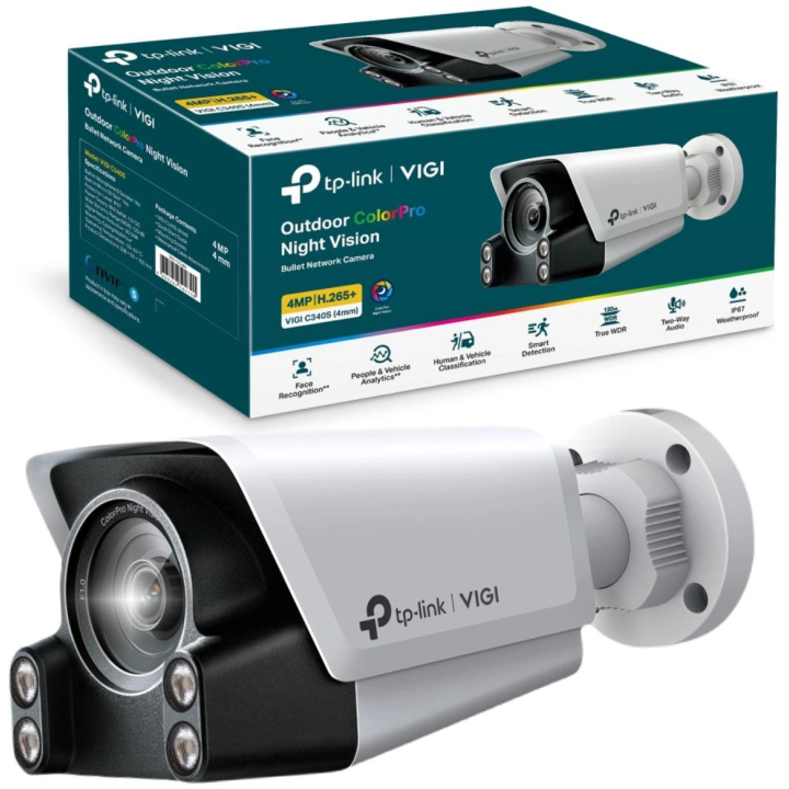 TP-LINK VIGI C340S(4mm) 4MP уличная пулевая камера с ночным видением