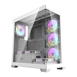 Datora korpuss Darkflash DS900 (balts) + 7 ARGB ventilatori