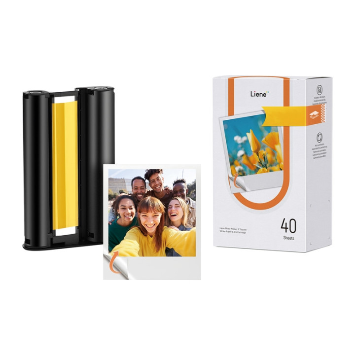 Liene Amber 3x3" pašlīmējošs fotopapīrs, 40 loksnes + 1 uzpilde