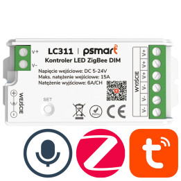 PSMART Mini Controller LED DIM 5-24V 15A Series PX ZigBee TUYA