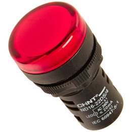 CHINT CIH757 LED indikatorlampa 22mm 230V sarkana