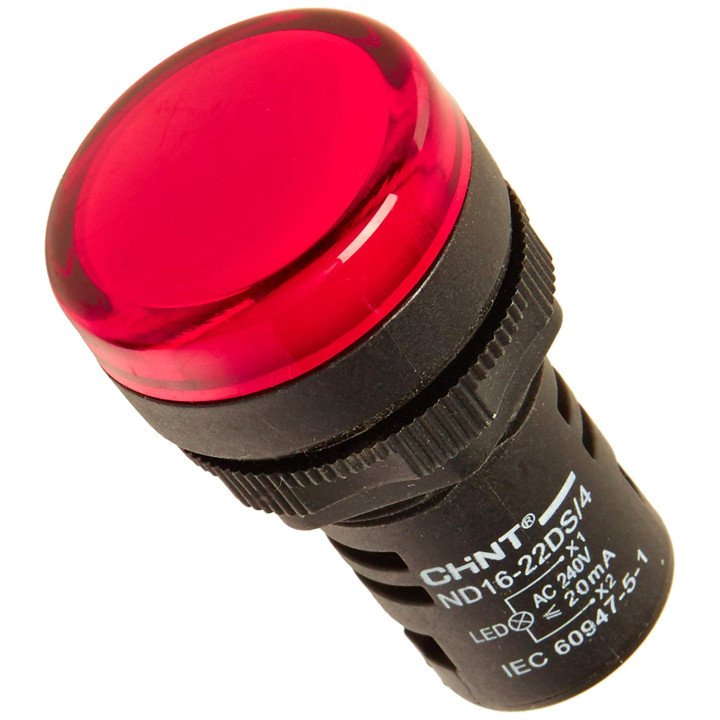 CHINT CIH757 LED индикаторная лампа 22mm 230V красная