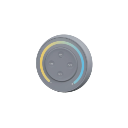 Sienas kontrolieris CCT Round 1-zone 2xAAA Grey S1-G