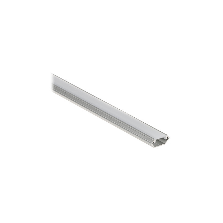 LED lentes profils PR-LED/CA/2M stūra 2m sudraba ar vāku