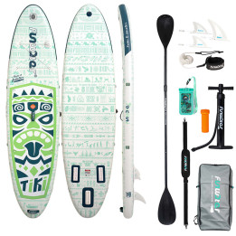 FunWater SUP airēšanas dēlis SUPFW05D Tiki (zaļš)