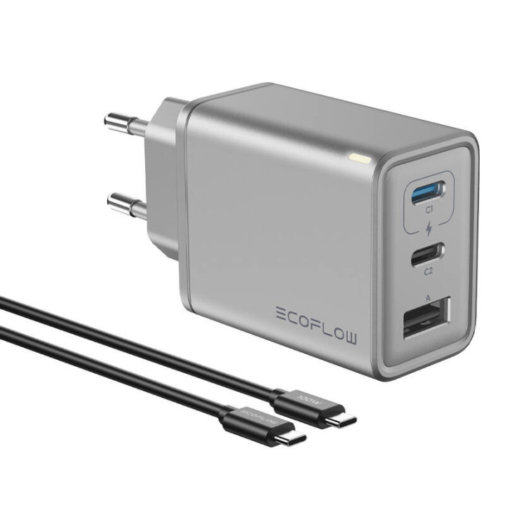 EcoFlow RAPID 65W GaN lādētājs