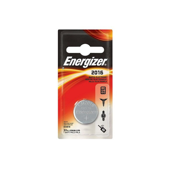 Energizer CR2016 3V 100mAh litija baterija 1 gab.