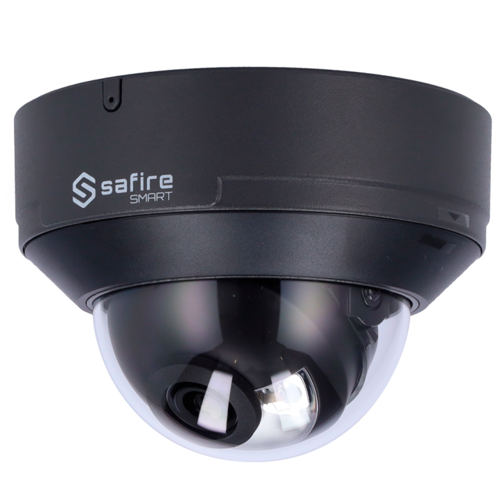 SAFIRE SMART SF-IPD040A-4I1-DL-GREY 4MP āra kupola IP kamera ar PoE, Wi-Fi, duālo apgaismojumu, 50m IR, IP67
