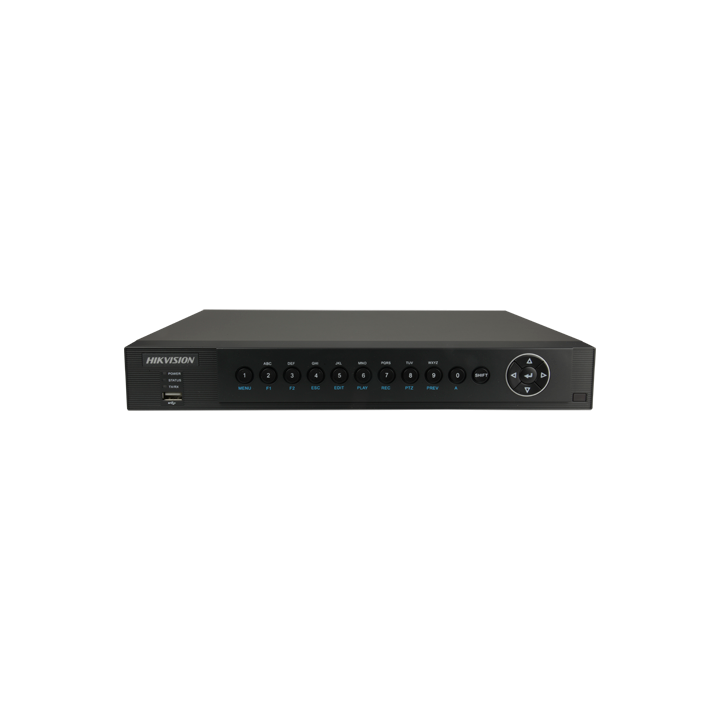 HIKVISION DS-7204HQHI-SHA 4 kanālu AHD DVR ar 5MP atbalstu, H.264, 1 HDD slots, HDMI+VGA izeja
