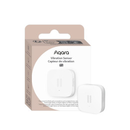 Aqara VIB-T1 Zigbee 3.0 bezvadu vibrācijas un stikla plīsuma sensors – balts, CR2032 baterija, viedās mājas signalizācija
