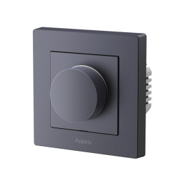 Aqara H2 Dimmer EU viedais sienas slēdzis – Zigbee/Thread/Matter, 2 kanāli, 200W, pelēks
