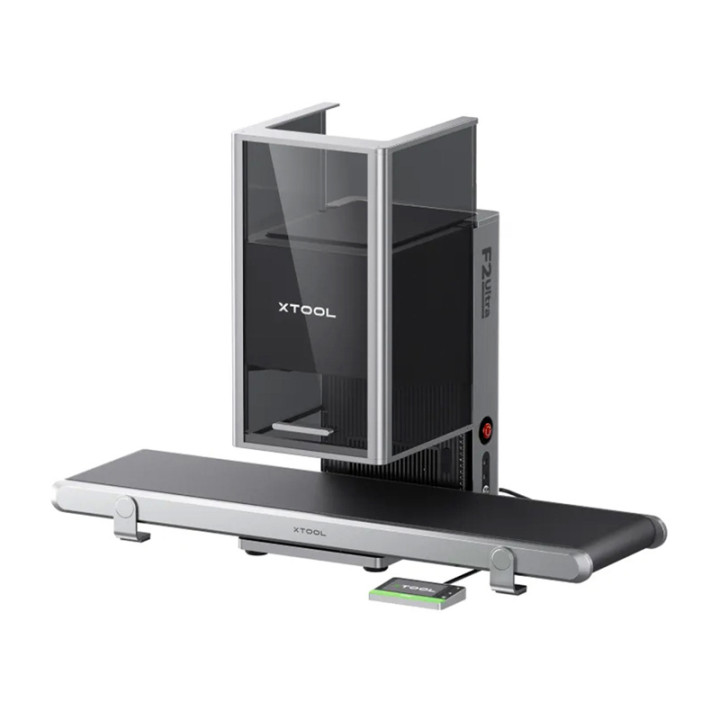 xTool F2 Ultra lāzergravēšanas mašīnu komplekts + xTool Auto Streamline™ padevējs