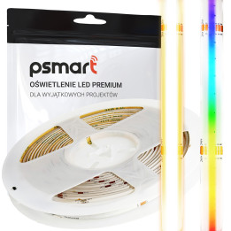 PSMART LED COB sloksne 24V RGBW 3000K 12mm IP65 784led/m 5m