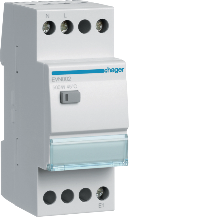Hager EVN002 LED/CFL DIN-sliedes reostats 500W