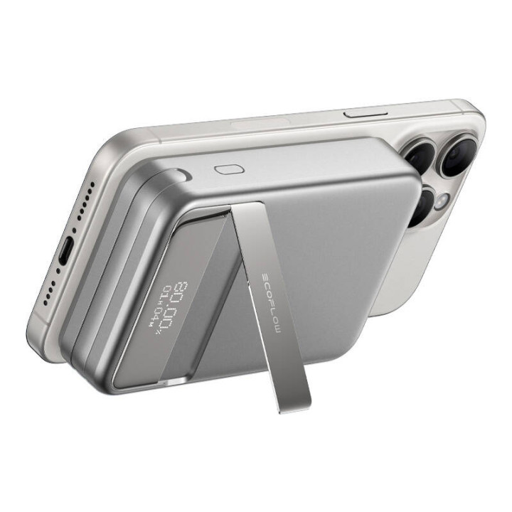 EcoFlow RAPID magnētiskā jauda, ​​10000mAh, (sudrabs).