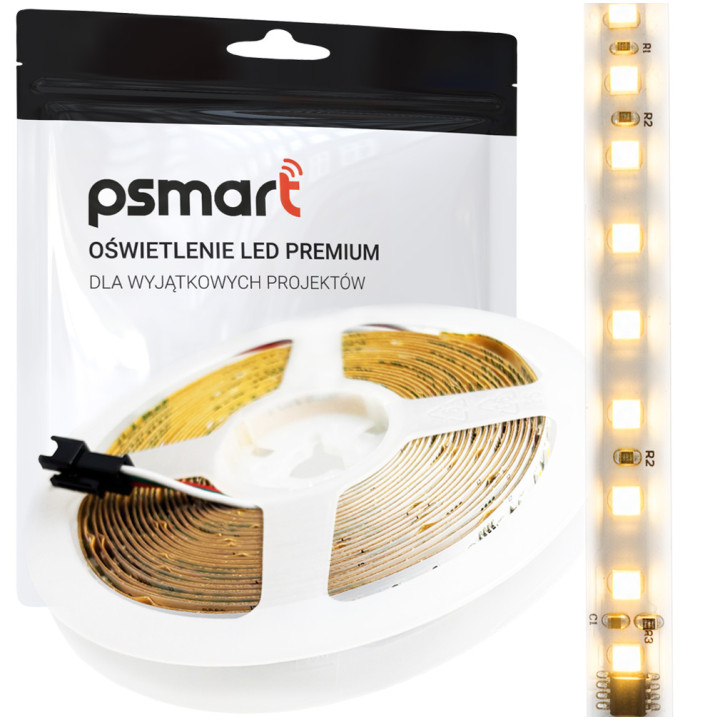 PSMART LED sloksne 24V WS2811 2835 MONOIC 3000K IP20 10mm 120LED/m 5m