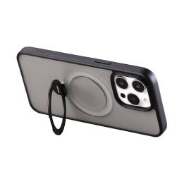 Magnētiski aizsargājošs tālruņa maciņš Joyroom JR-BP004 priekš iPhone 15 Pro Max (melns)
