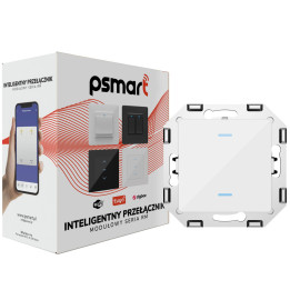 PSMART Switch 2 ķēdes stikla RM WiFi TUYA