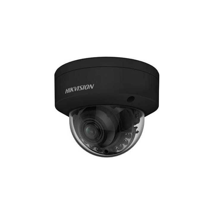 Hikvision DS-2CD2747G2HT-LIZS(2.8-12)/eF/BLK 4 MP Smart Hybrid Light ColorVu motorizētais varifokālais kupola IP kamera ar PoE