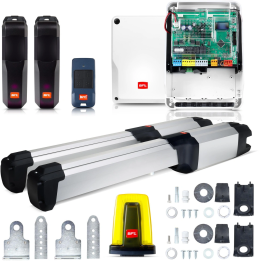 BFT PHOBOS VELOCE BT B35 KIT INT divviru vārtu piedziņas 24V līdz 6m ātra komplektācija ar fotoelementiem