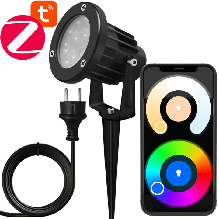 Dārza prožektors 3 m RGBCCT 7 W ZigBee 3.0 Pro GL Series TUYA