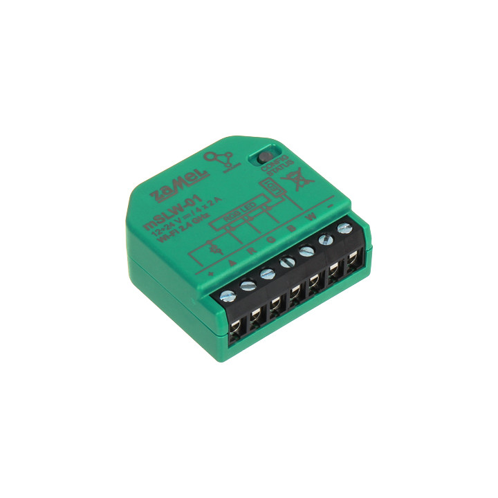 ZAMEL MSLW-01 Viedais LED Kontrolieris Wi-Fi 12-24V DC LED Lentēm