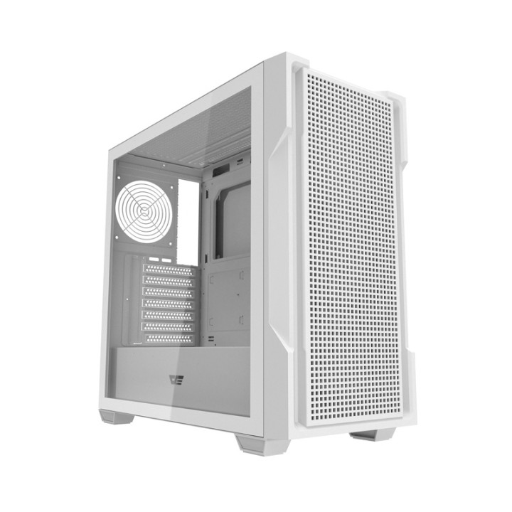 Darkflash DS900 Mesh datora korpuss bez ventilatoriem (balts)