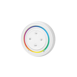 Sienas kontrolieris RGB+CCT apaļš 1-zona 2xAAA Balts S2-W