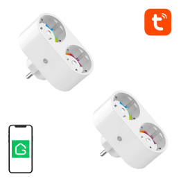 Gosund SP211 dubultā WiFi viedligzda, 2 gab. 3500W (divu iepakojumu) Tuya