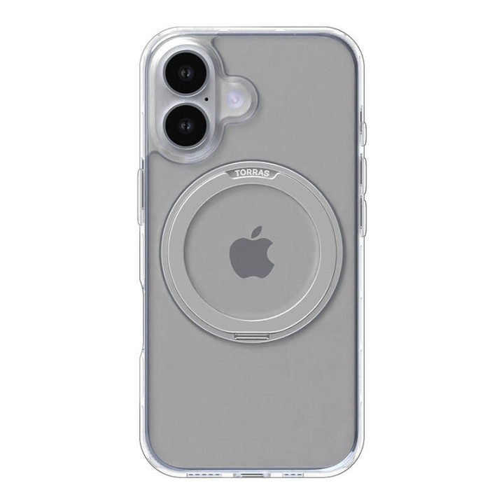 Torras Ostand Pro futrālis iPhone 16 (caurspīdīgs)