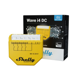 Shelly Qubino Wave i4 DC ainas kontrolieris, Z-Wave (DC 5-24V)