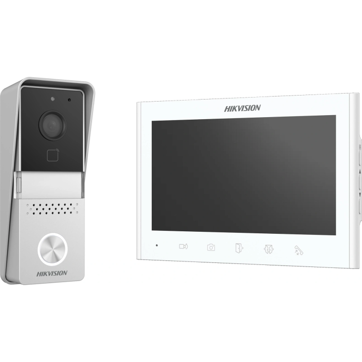 Hikvision DS-KIS102-P/Surface video domofonu komplekts analogais 2 vadu 7" 1024x600 IP55
