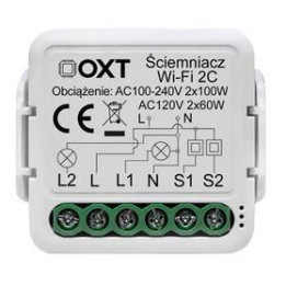 OXT mini dimmer modulis 2 ķēdes WiFi TUYA