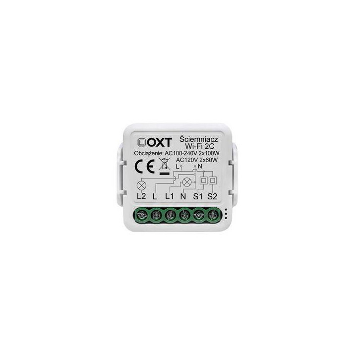 OXT mini dimmer modulis 2 ķēdes WiFi TUYA