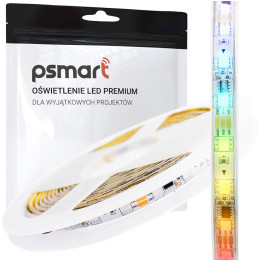 PSMART Adrešu LED sloksne 12V RGBIC WS2811 IP65 10mm 60led/m 5m