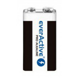 everActive Pro Alkaline 9V 6LR61 550mAh profesionāls rūpnieciskais akumulators 1gab.