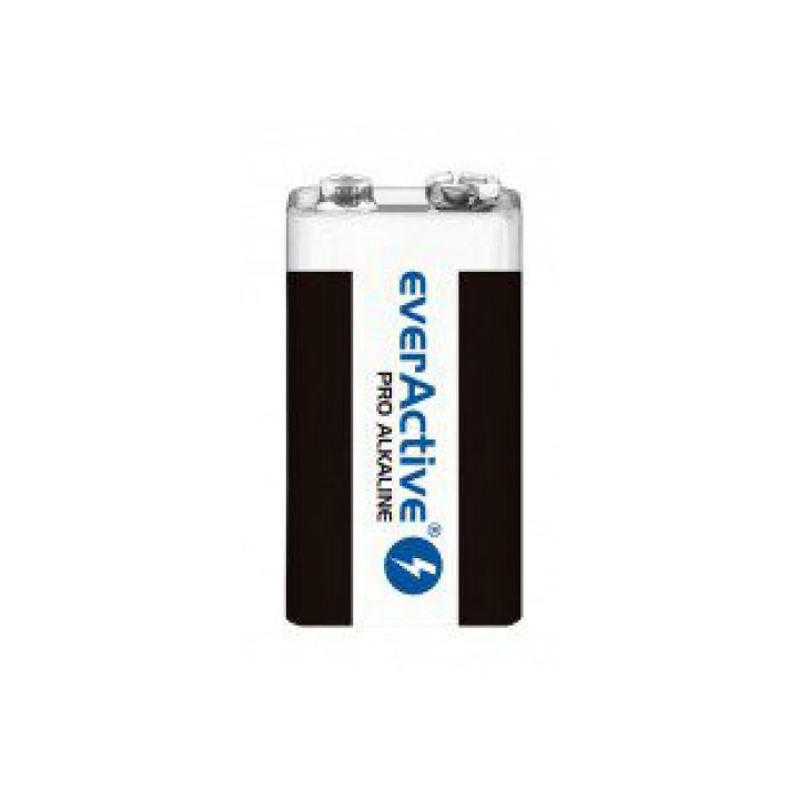 everActive Pro Alkaline 9V 6LR61 550mAh profesionāls rūpnieciskais akumulators 1gab.