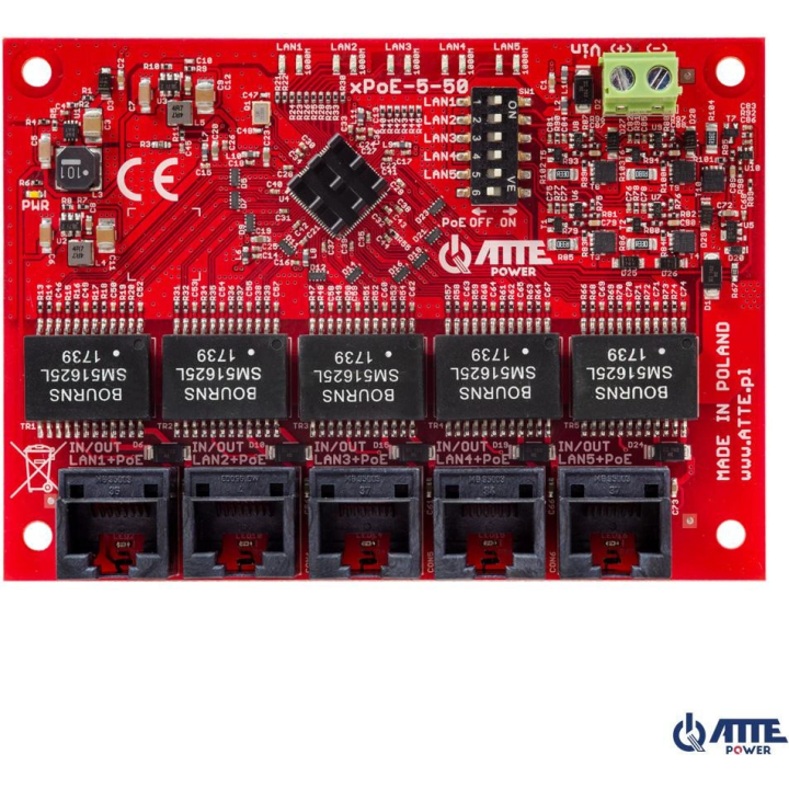 ATTE xPoE-5-50-OF 5-портовый коммутатор PoE