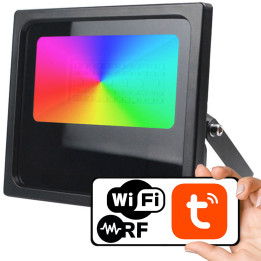PSMART Smart Outdoor LED lampa RGBCCT 30W IP65 WiFi+RF TUYA