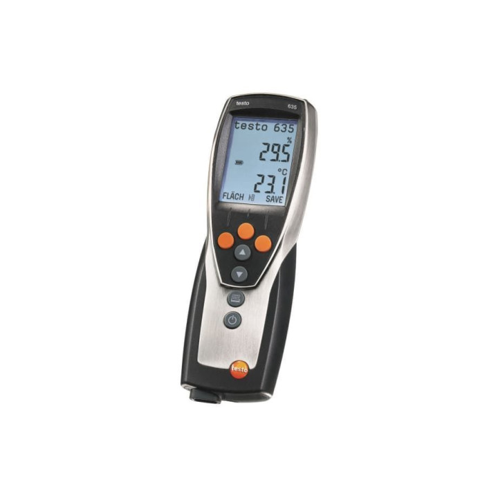 Termohigrometra reklāmas komplekts Testo 635-2 U vērtības noteikšanai un ēku izolācijas auditiem
