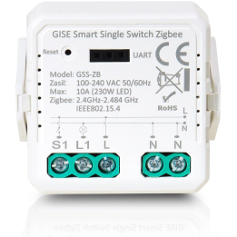 GISE Smart GSS-ZB – viens Zigbee Tuya releja modulis