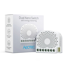 Aeotec Dual Nano Switch ar jaudas mērīšanu