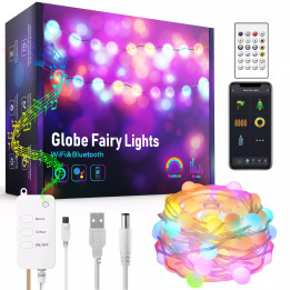 RGBIC LED lodīšu ķēde 10 metri WiFi/BT TUYA