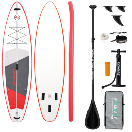 FunWater SUP airēšanas dēlis SUPFW69C (sarkanbalts)