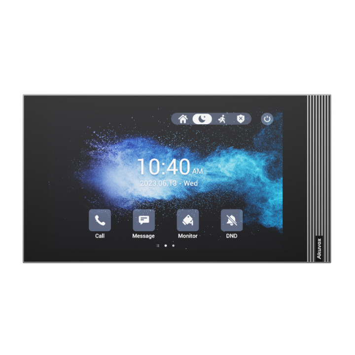 Akuvox S562W-2 7" iekštelpu monitors ar Linux, 2 vadu PLC, Wi-Fi 6, pelēks