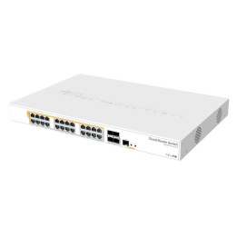 Плата маршрутизатора :: CRS328-24P-4S+RM, 24 выхода GigE PoE, 4xSFP+, 19-дюймовая стойка