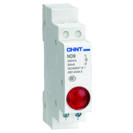 LED индикатор ND9-1 230V красный монтаж DIN