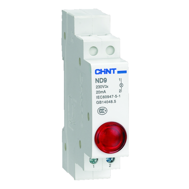 LED индикатор ND9-1 230V красный монтаж DIN