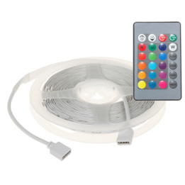 Virone LD-8/5M/RGB/SET 5m RGB LED lentes komplekts ar tālvadību, IP20 iekštelpām